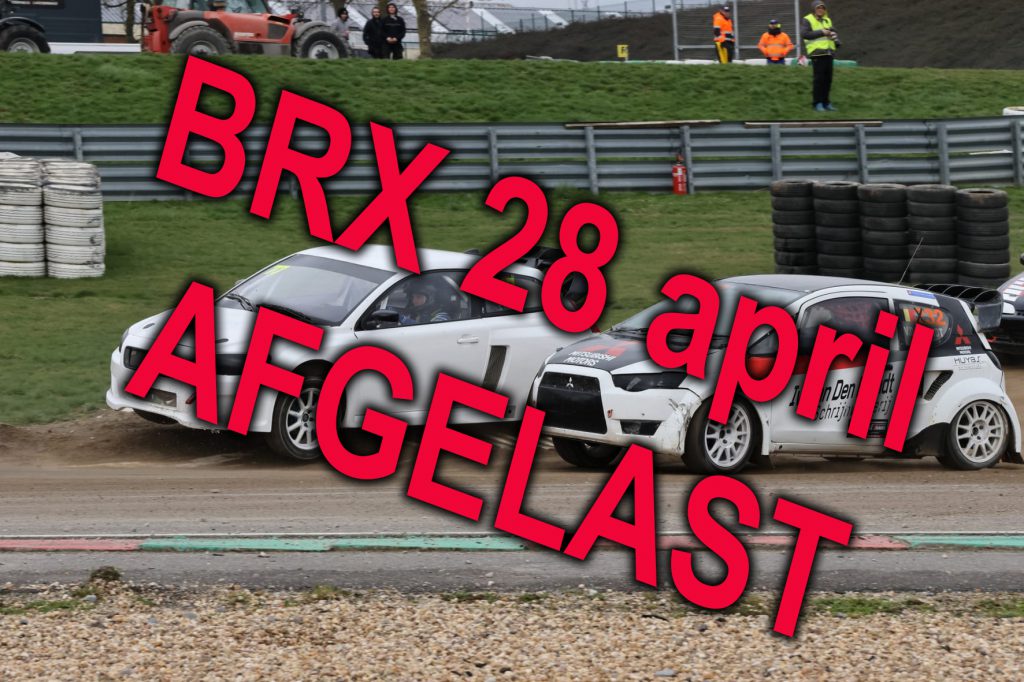 BRX 28 april AFGELAST !!